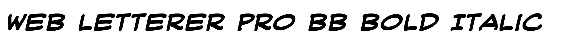 Web Letterer Pro BB Bold Italic image